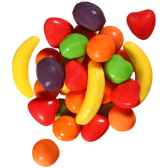 The Penny Candy Store close-up de Wonka Runts colores y formas para presentación atractiva
