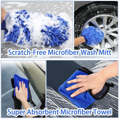 Wontolf absorbent towels folded, ready to dry surfaces quickly and lint-free