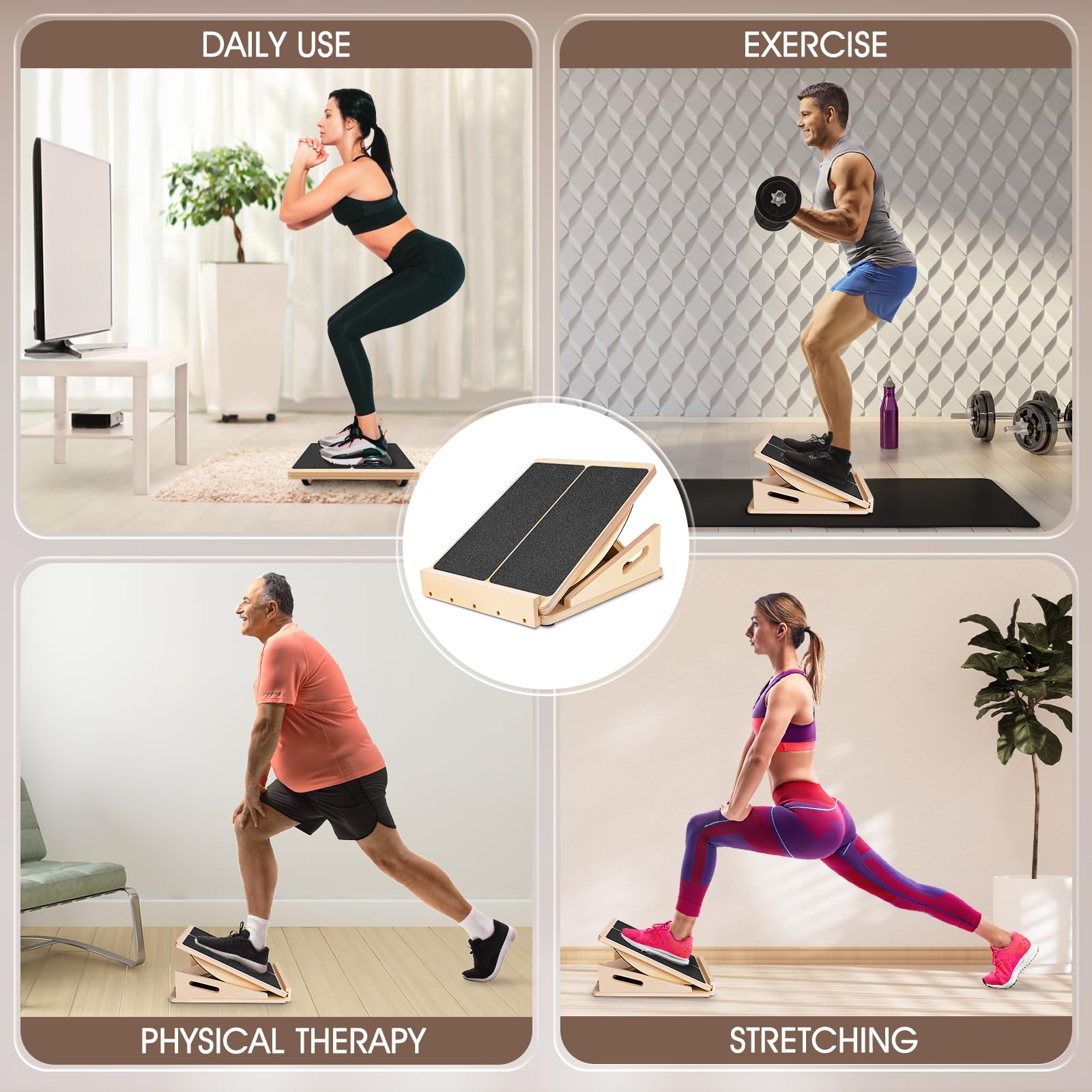 Woodure tablero empaquetado como regalo, ideal para fisioterapia y amantes del fitness