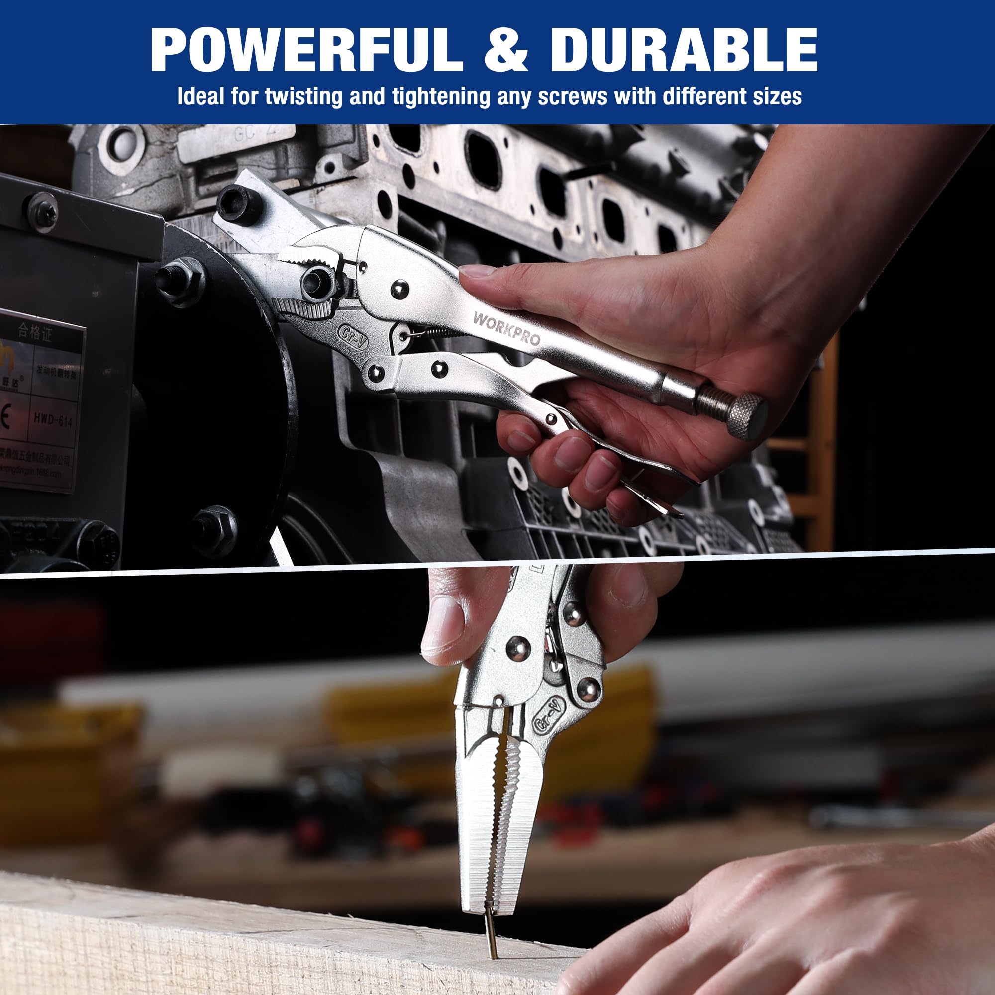 WORKPRO mecanismo de bloqueo ajustable para sujeción constante