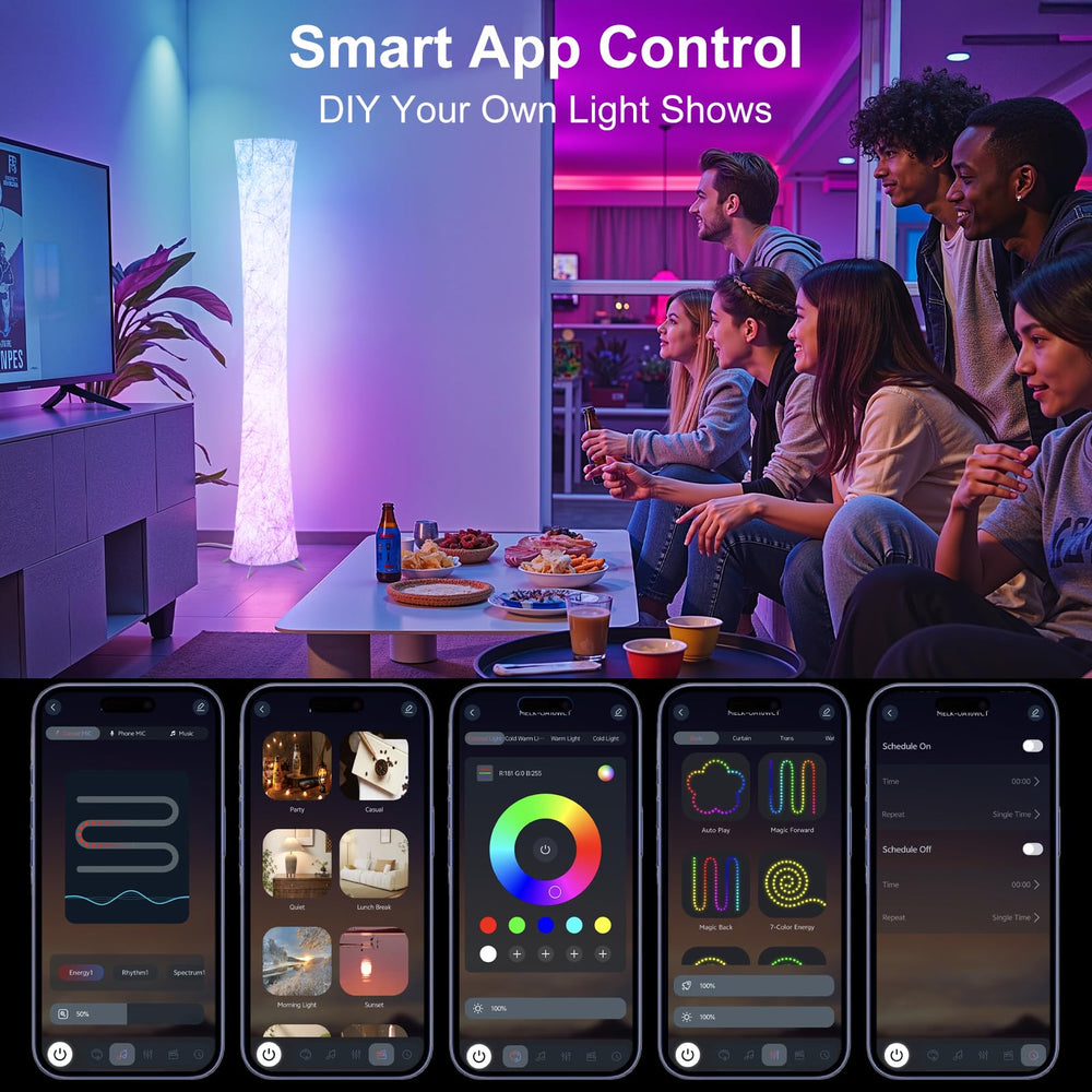 WORLD WIN pantalla de la app controlando colores y escenas fácilmente