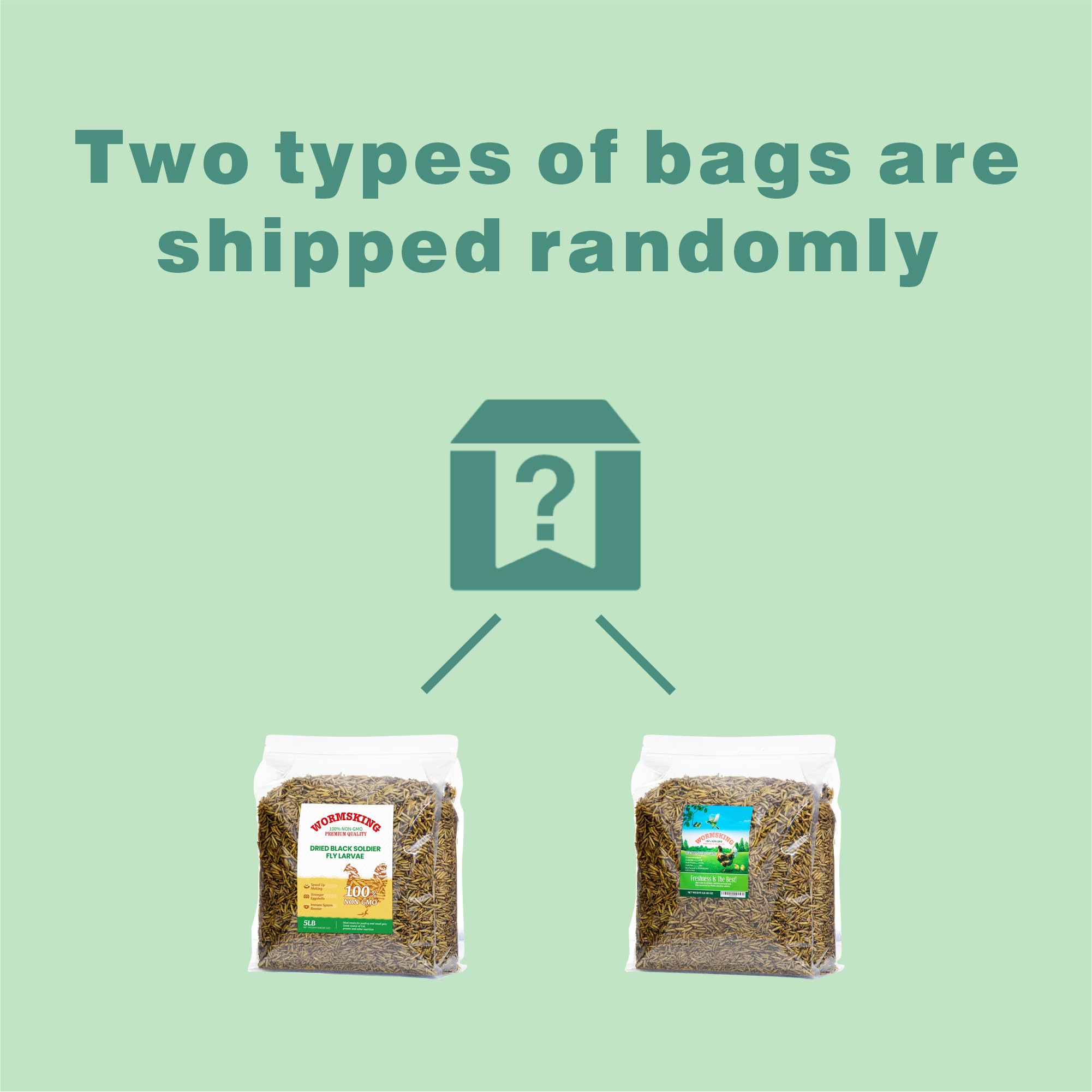WORMSKING sealed storage bag in pantry, emphasizing long shelf life and freshness