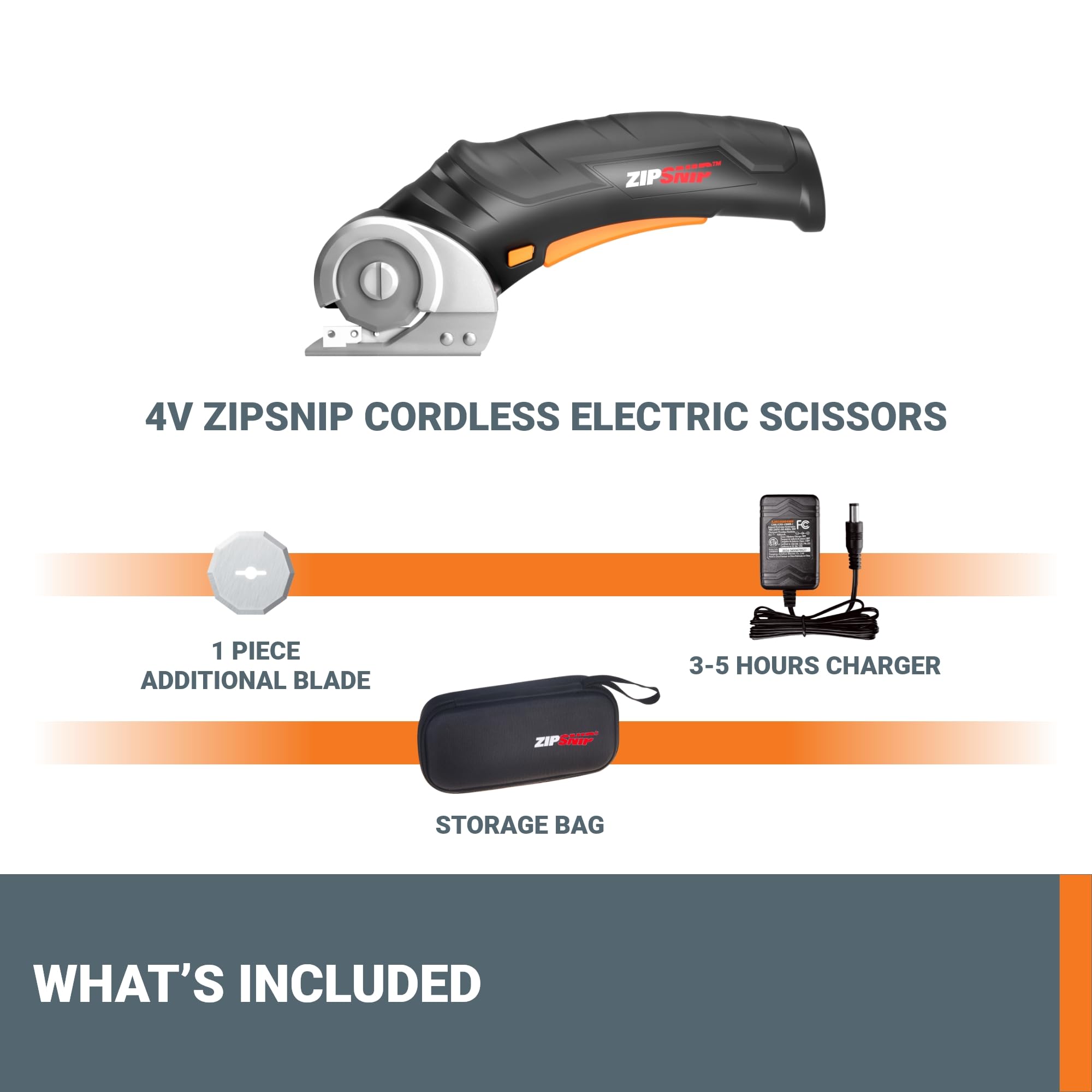 WORX ZipSnip held in hand to show scale and lightweight one-pound handling benefit