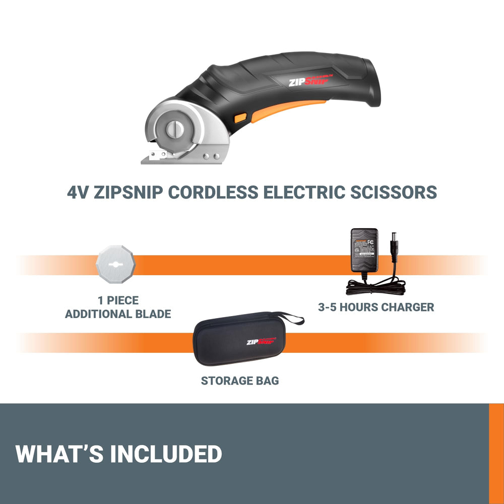 WORX ZipSnip held in hand to show scale and lightweight one-pound handling benefit