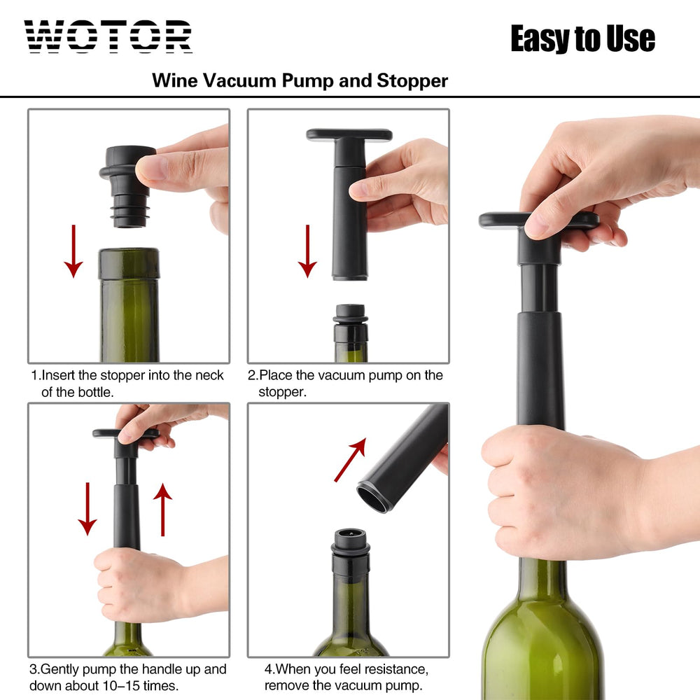 WOTOR comparación de tamaño junto a una botella estándar para referencia práctica