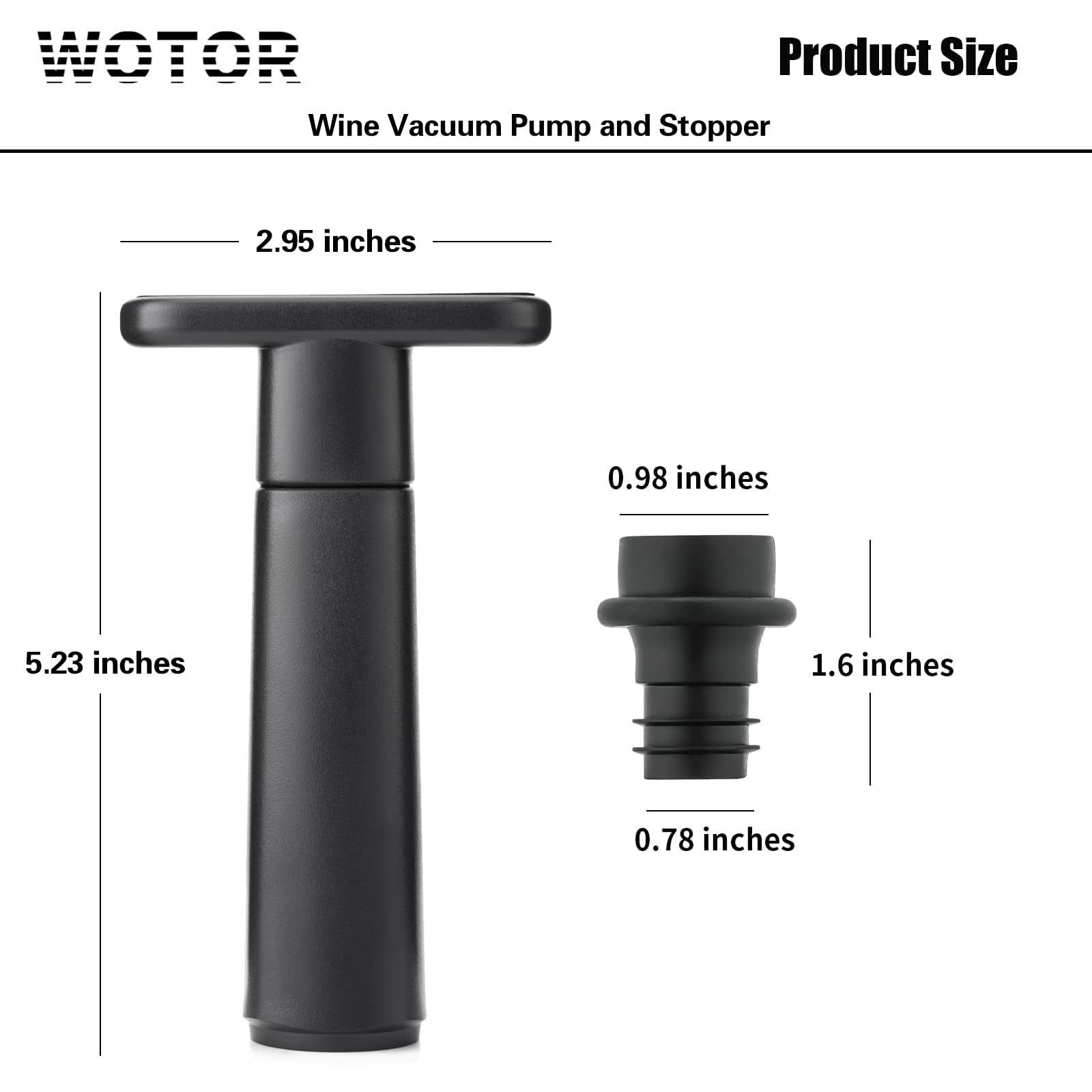 WOTOR primer plano de la textura de silicona del tapón para cierre seguro