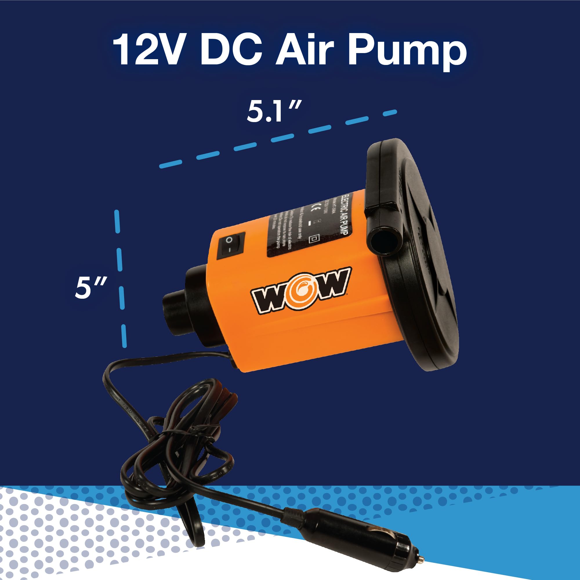 WOW Sports nozzle adapters close-up illustrating compatibility and easy valve fit