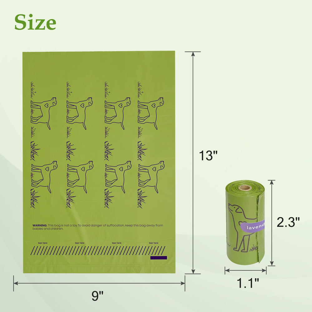 Wowflash roll in dispenser on leash for quick access during walks