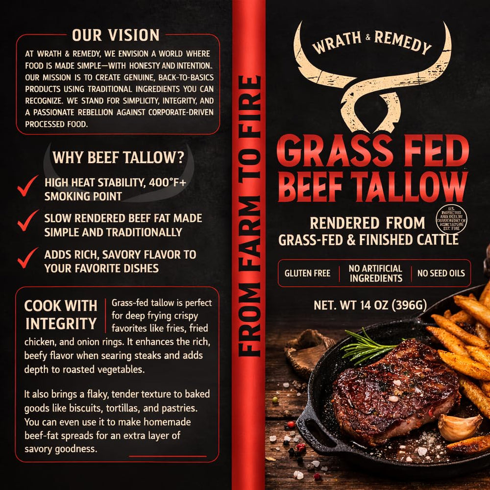 Wrath & Remedy tallow incorporado en masa de tarta para cortehojas hojaldradas