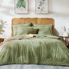 WRENSONGE edredón colocado en cama Queen demostrando aspecto elegante y ordenado