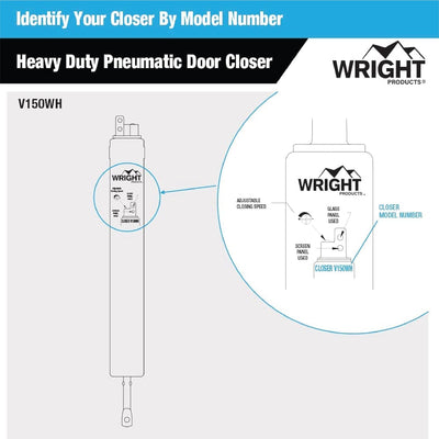 Wright Products comparación de tamaño y medidas para verificar compatibilidad de montaje