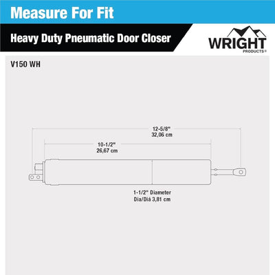 Wright Products arandela hold-open integrada para mantener la puerta abierta con facilidad