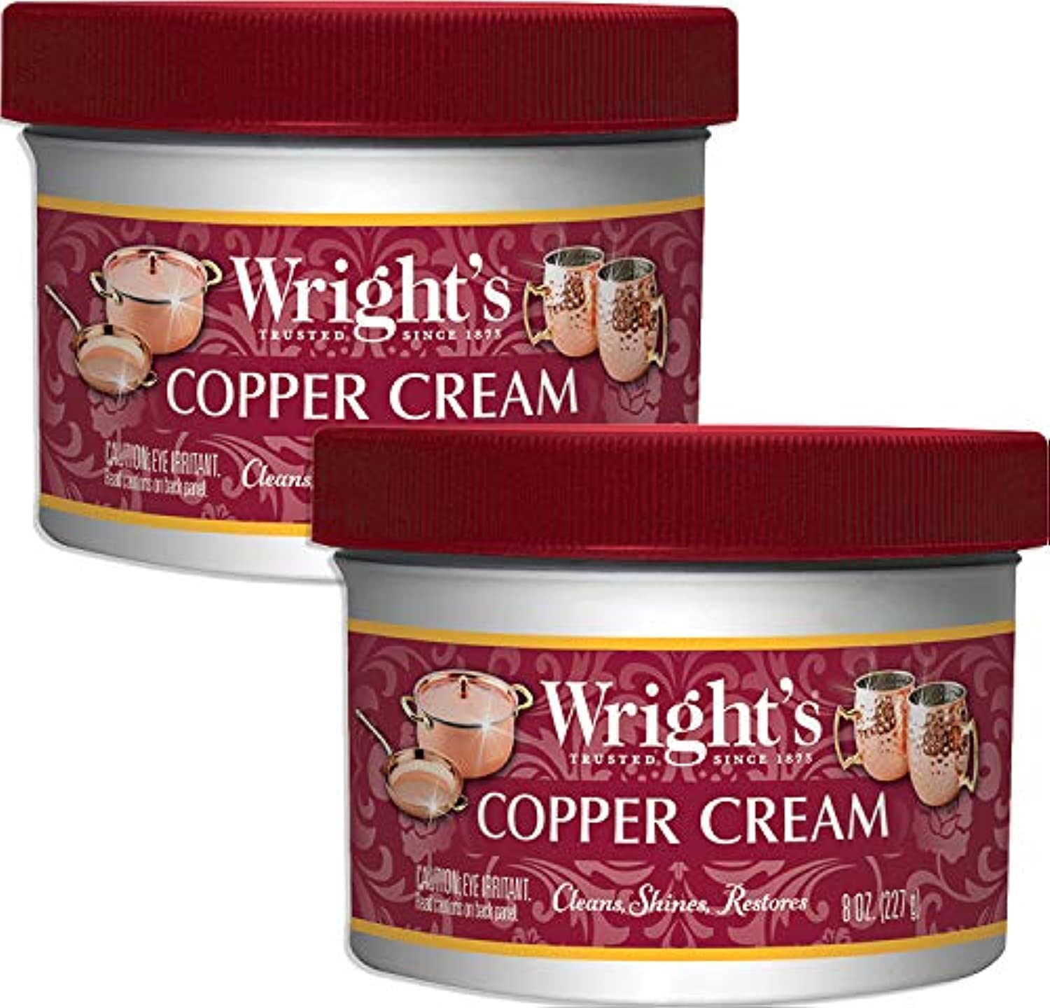 Wright's frasco delantero mostrando la crema y beneficios de restauración