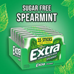 WRIGLEY'S EXTRA paquete abierto mostrando chicles listos para uso y conveniencia