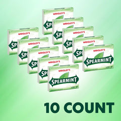 WRIGLEY'S Spearmint textura del chicle, elástico y listo para masticar prolongadamente