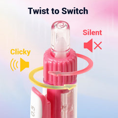 WRITECH primer plano de la punta 0,5 mm mostrando precisión y trazos limpios