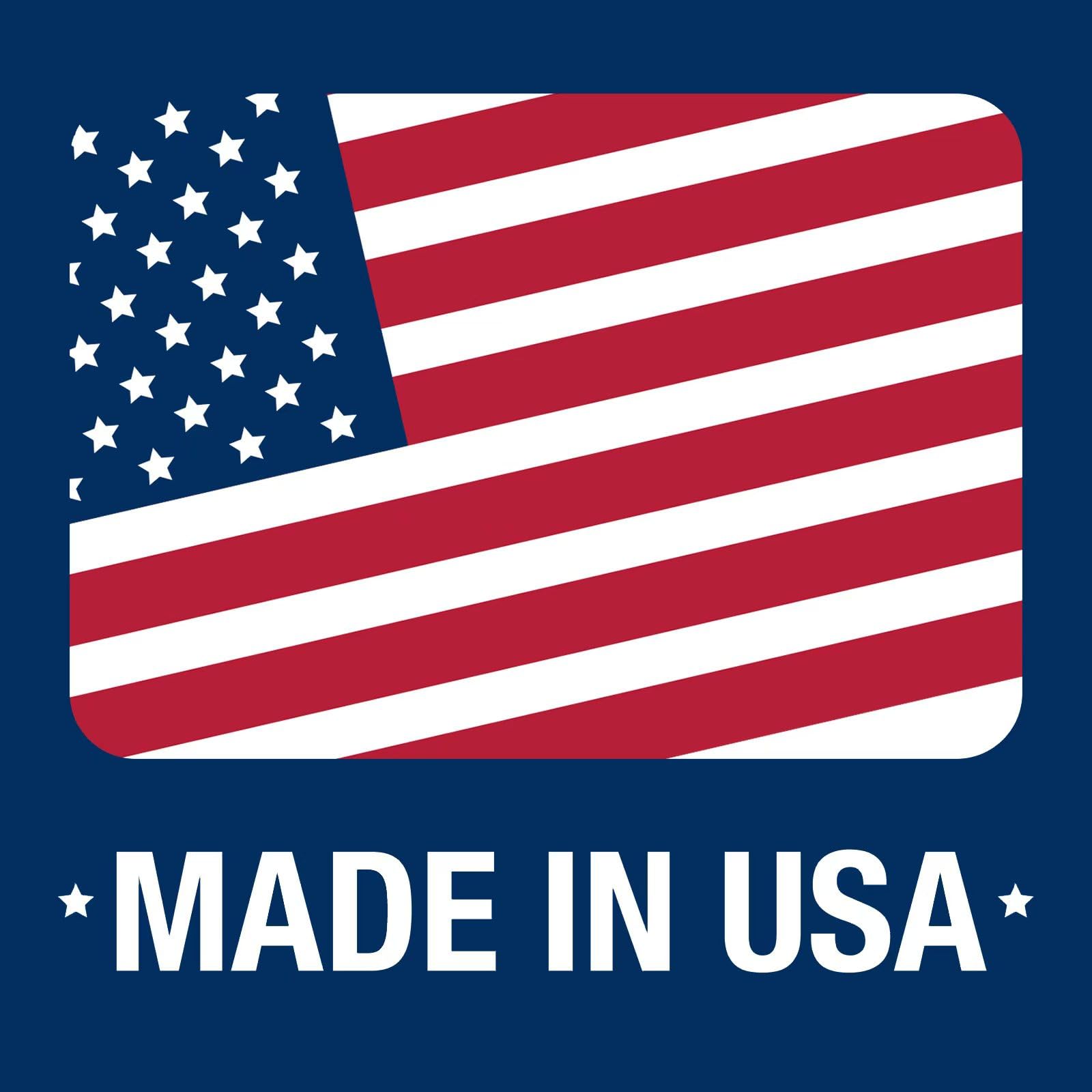 WritePads sello "Made in USA" en la carpeta resaltando control de calidad y confianza