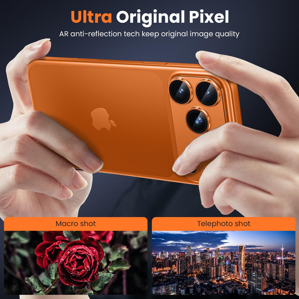 WSKEN detalle de textura aluminio Cosmic Orange que aporta aspecto premium