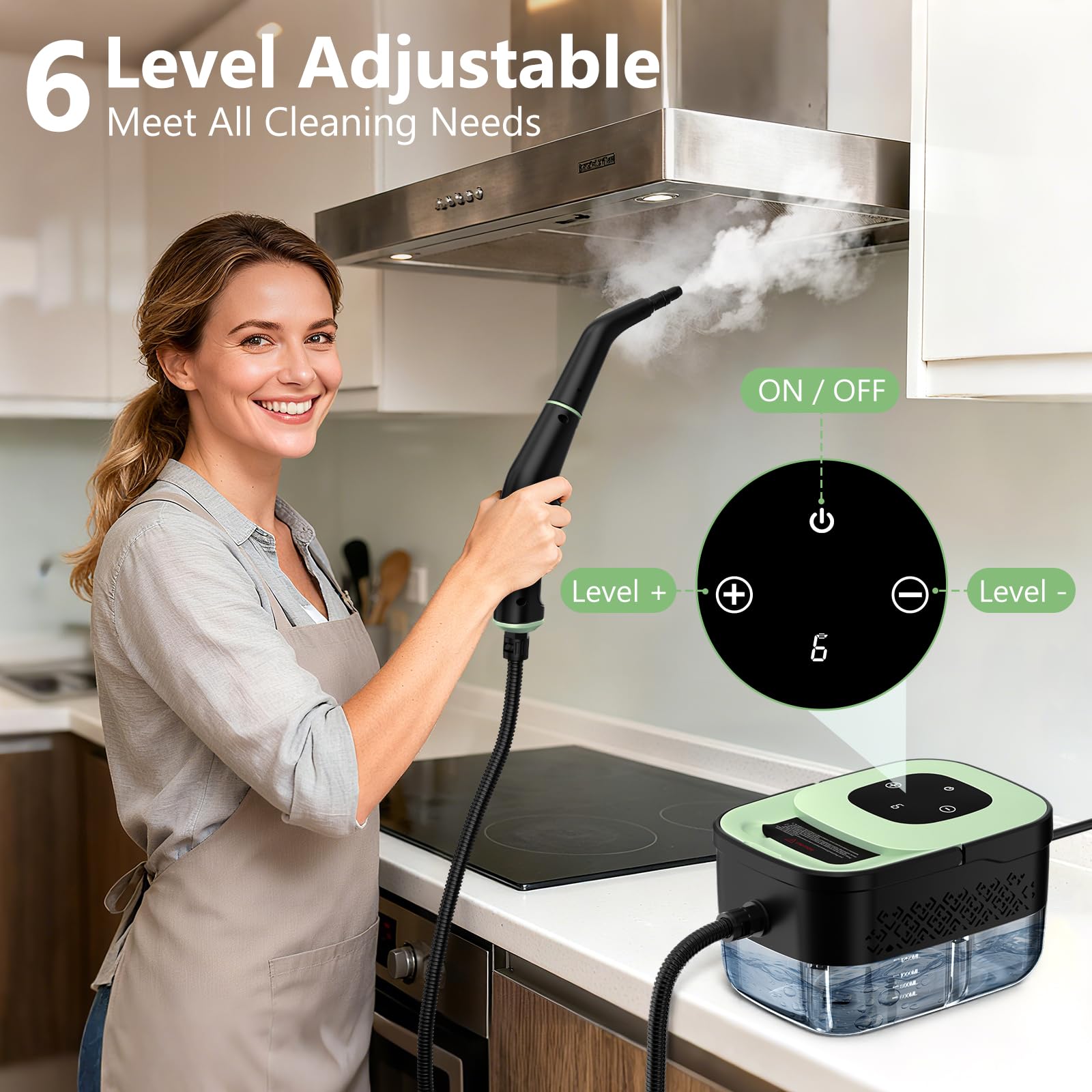 WSRYYCC steam nozzle detail concentrating high-temperature steam for effective cleaning