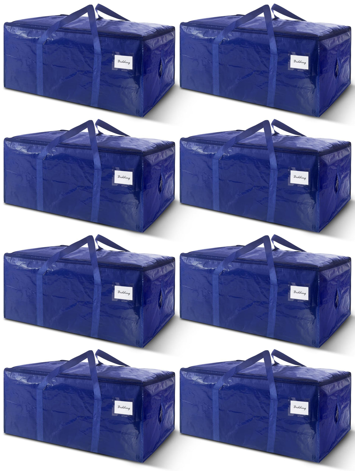 WTREE frente del paquete de 8 bolsas mostrando diseño resistente y color azul