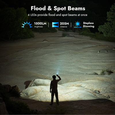 WUBEN X4 side light close-up highlighting RGB and warm light versatility