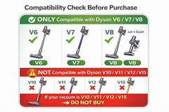 WUKUR detalle del conector compatible con Dyson para conexión fiable