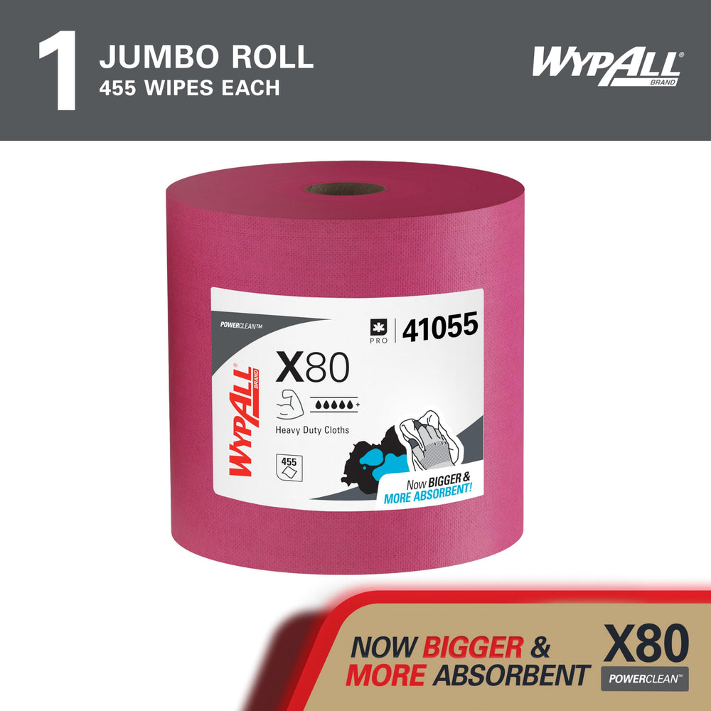 Wypall PowerClean X80 close-up of textured surface for improved scrubbing