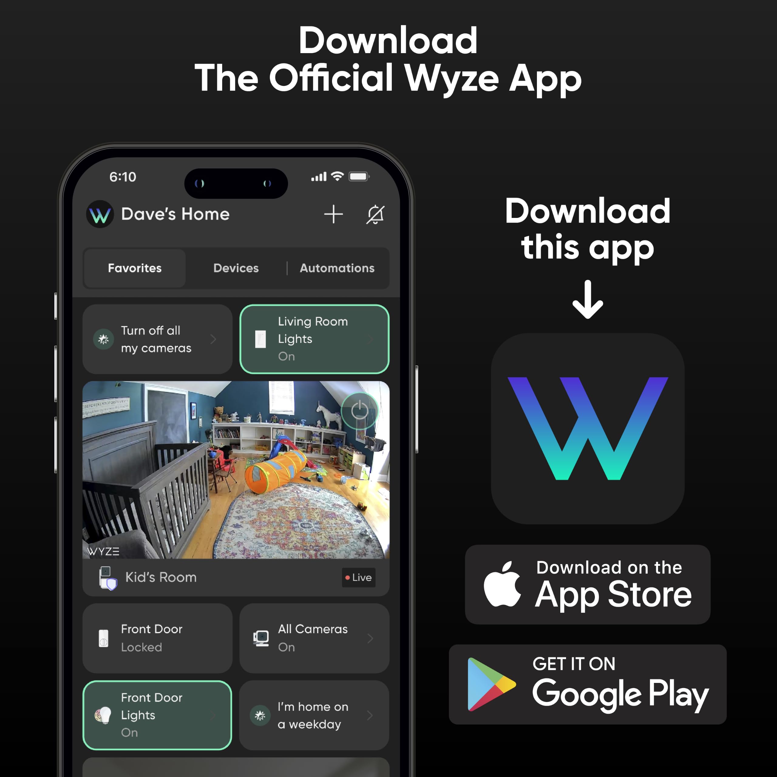 WYZE batería extraíble que facilita recarga y reduce tiempos muertos