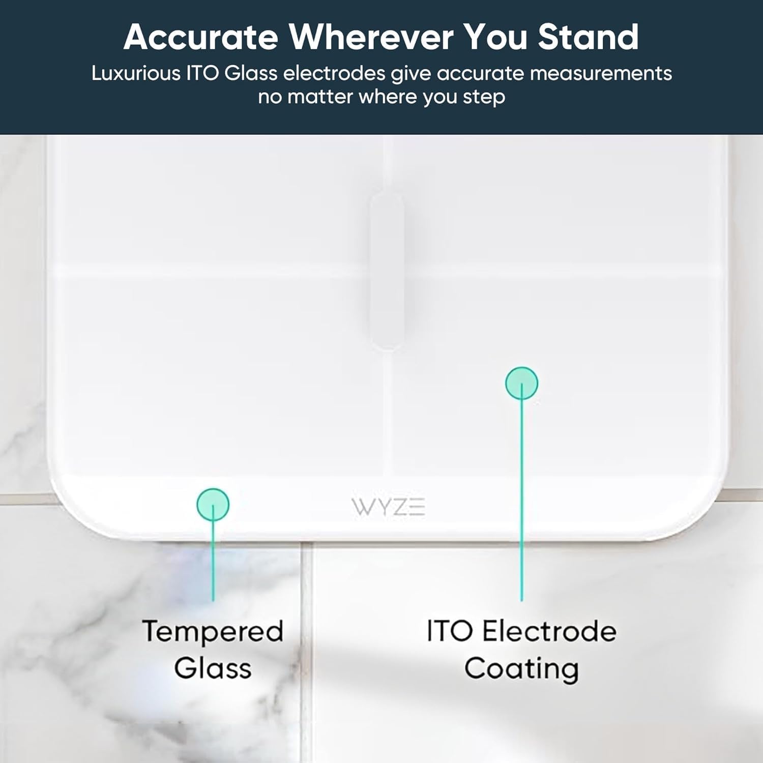 Wyze superficie de vidrio templado con recubrimiento ITO para mediciones precisas