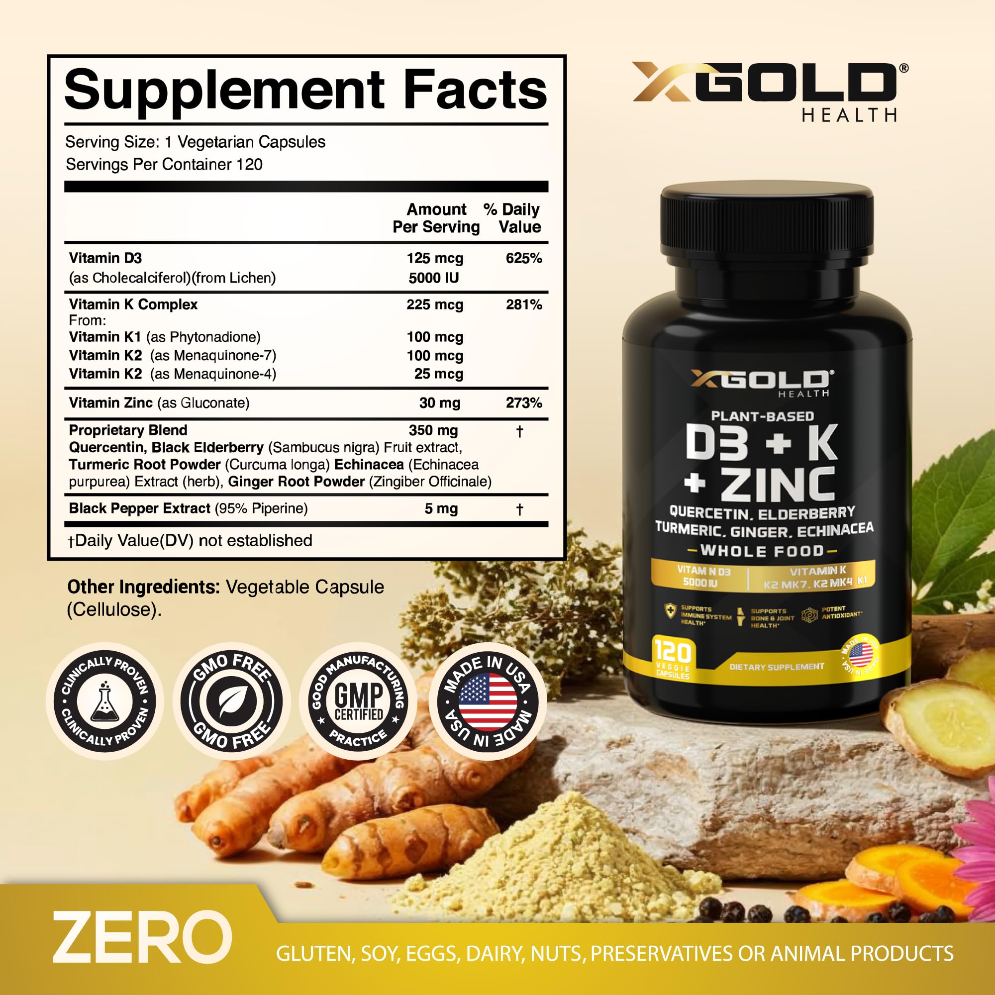 X Gold Health primer plano de una cápsula vegana resaltando textura y pureza