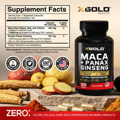 X Gold Health cápsulas en mano para dosificación conveniente