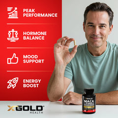 X Gold Health etiqueta detallada con lista de ingredientes clave