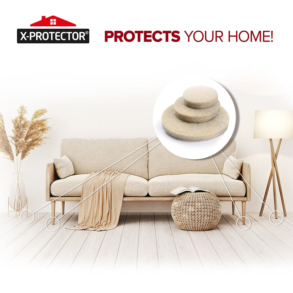 X-Protector en salón demostrando protección discreta del suelo