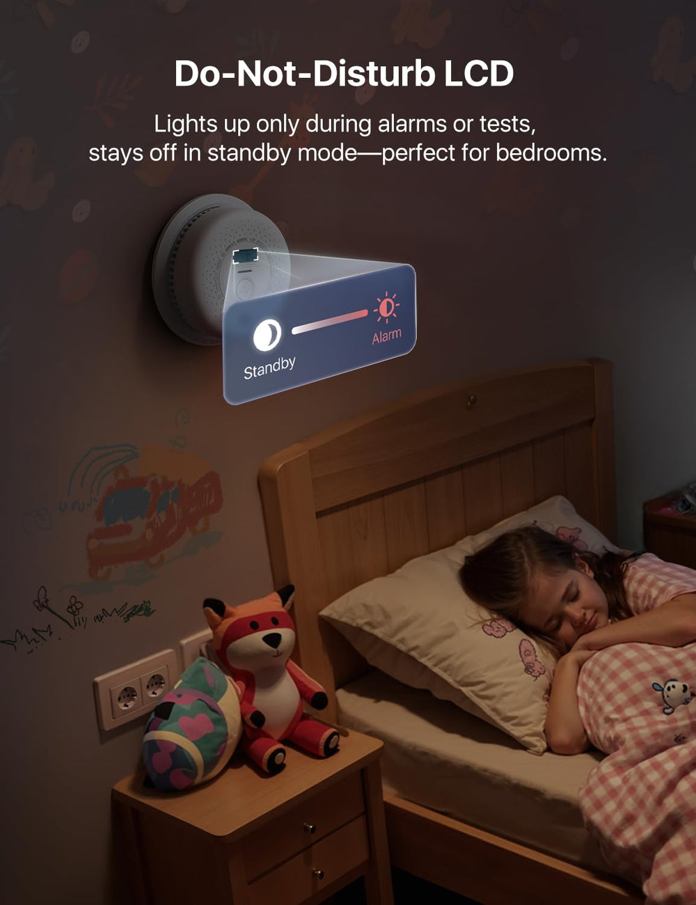 X-Sense SC01 in a hallway lifestyle scene offering two-in-one protection