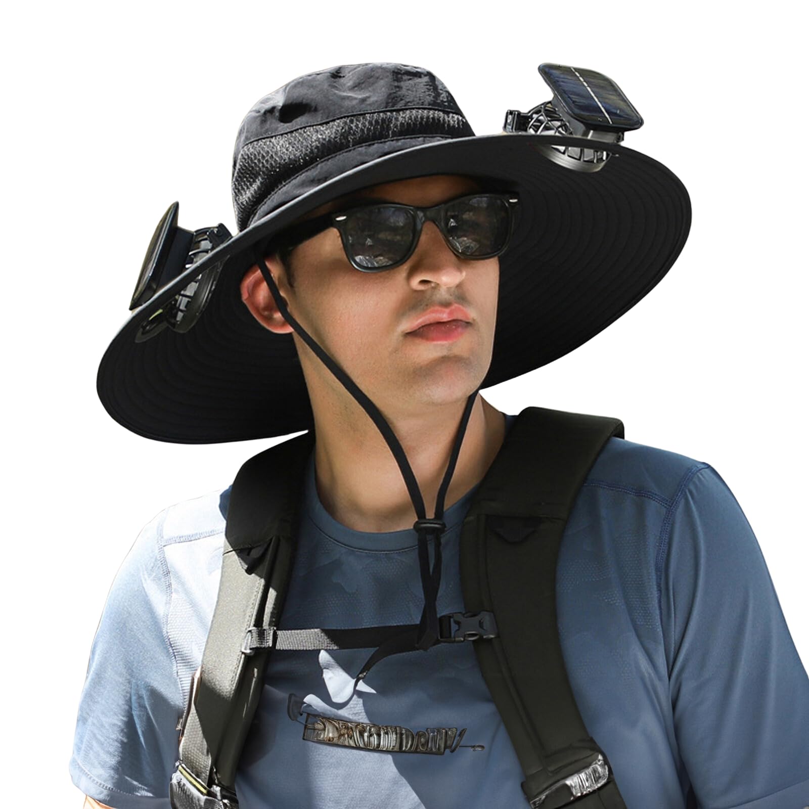 Xakava sombrero frontal mostrando la visera amplia y protección UPF