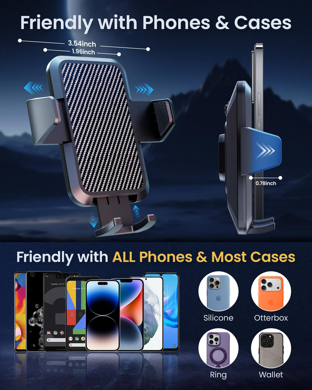 XBW brazo ajustable 360° para ángulo y altura ideales