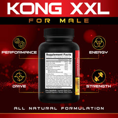 XL Science Kong XXL tabletas en mano para mostrar tamaño y facilidad de toma