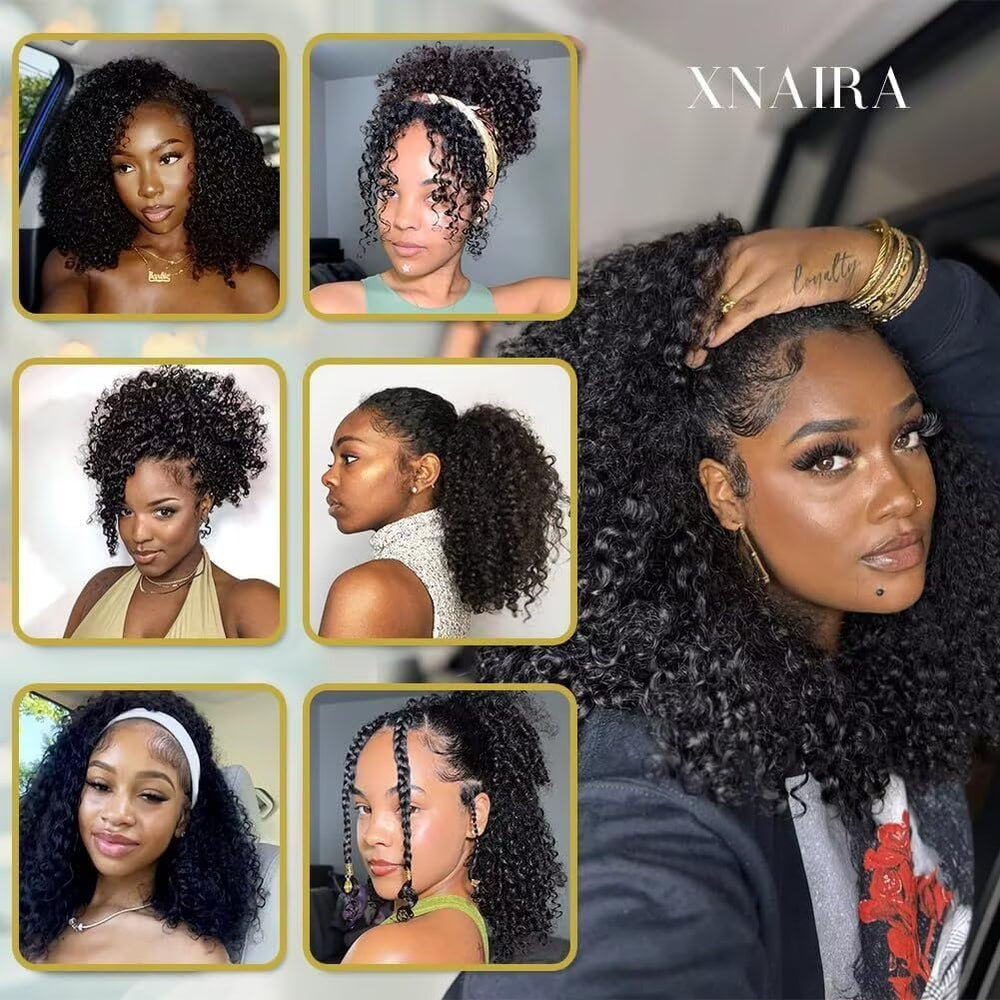 XNAIRA etiqueta de producto con información de cabello 100% humano