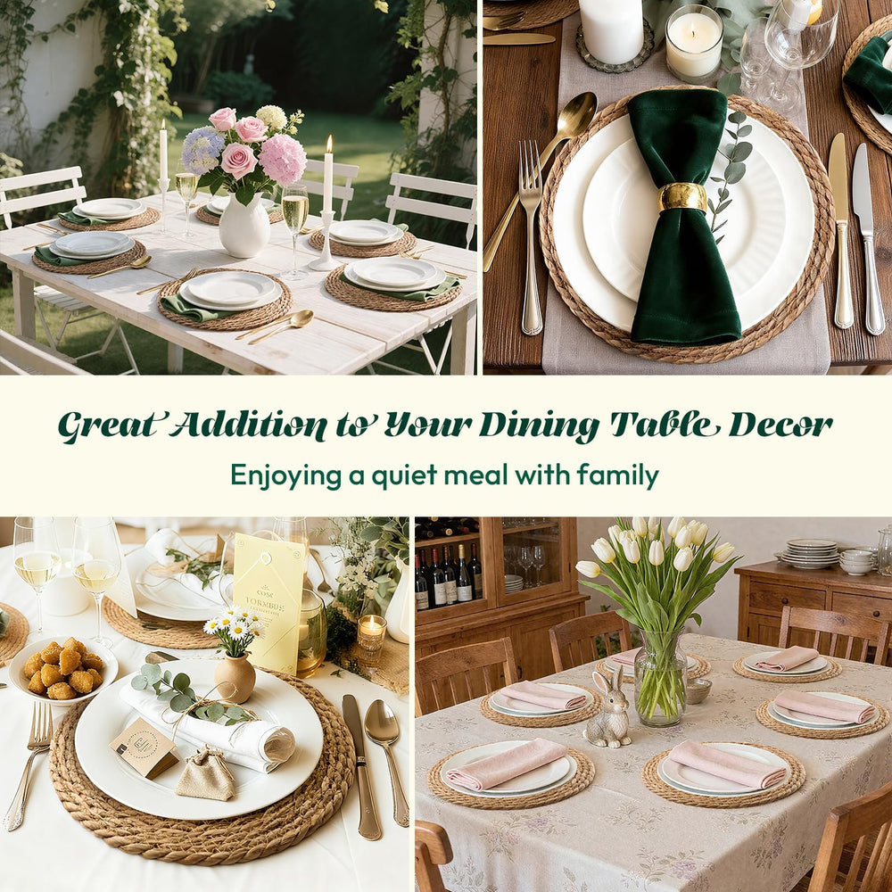 XOHUYD plated dinner on a placemat illustrating layered styling and elegant presentation