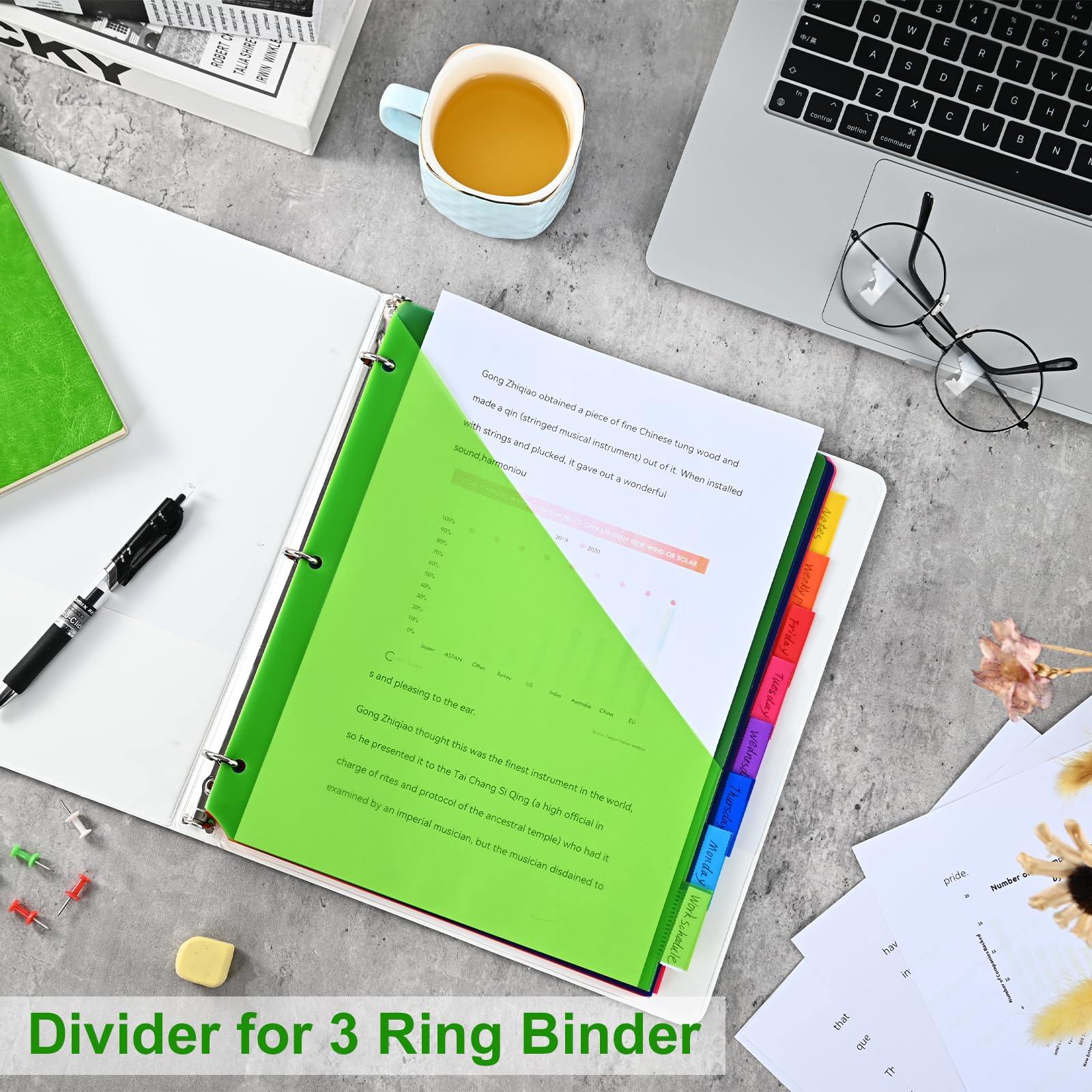XRUNMIX on a study desk demonstrating organized binders for efficient workflow