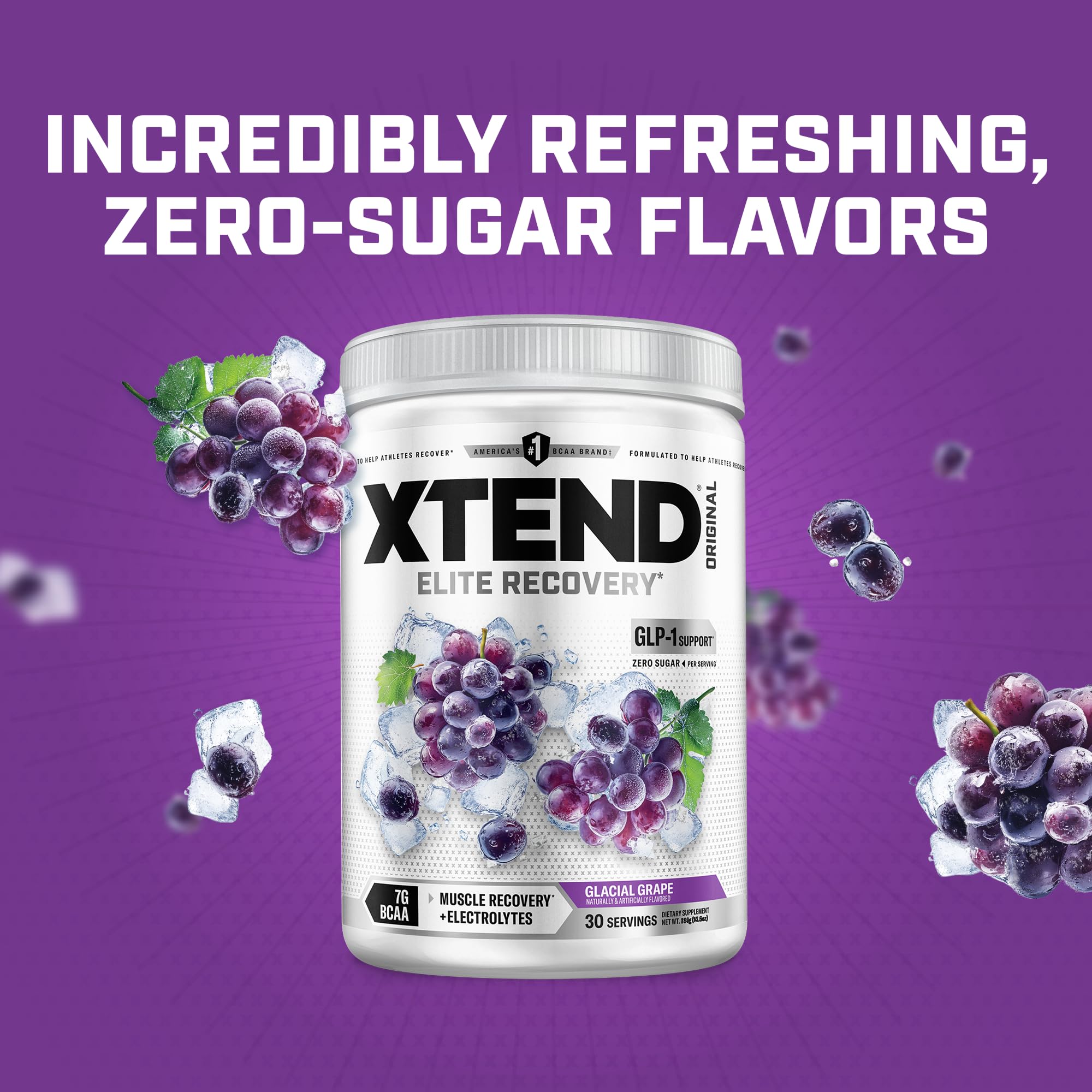 Xtend etiqueta con ingredientes y dosis clara para el usuario