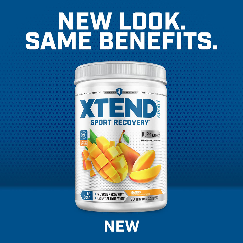 Xtend bebida mango en vaso con hielo que ofrece sabor refrescante sin azúcar