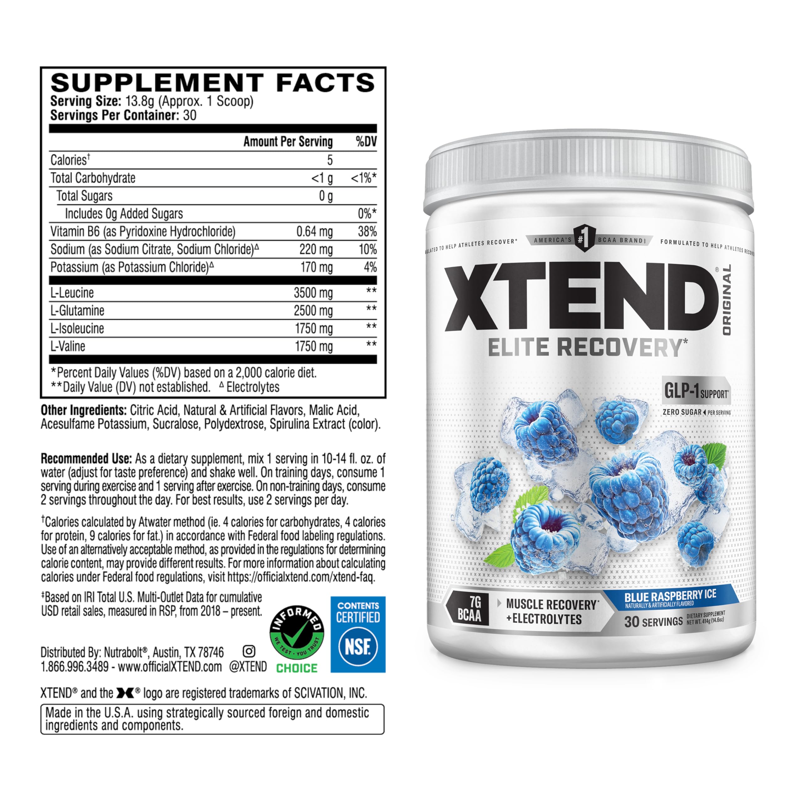 Xtend textura del polvo en primer plano con mezcla rápida y disolución fácil