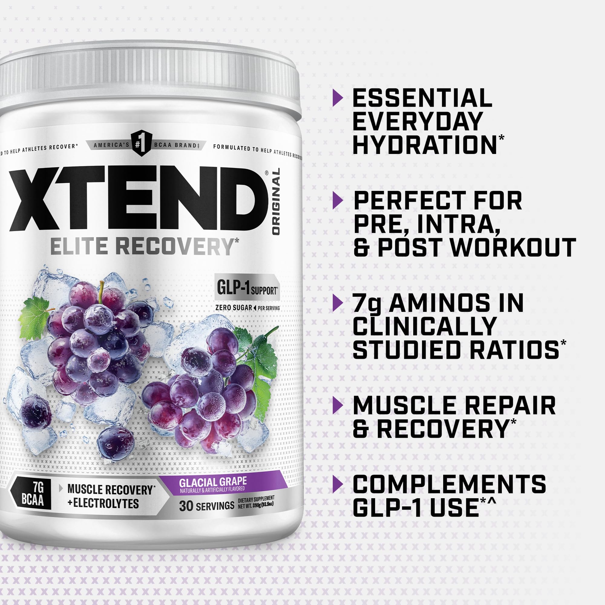 Xtend envase junto a objetos para ver tamaño y 30 servicios