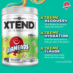 Xtend bebida preparada en vaso durante entrenamiento para hidratación y recuperación