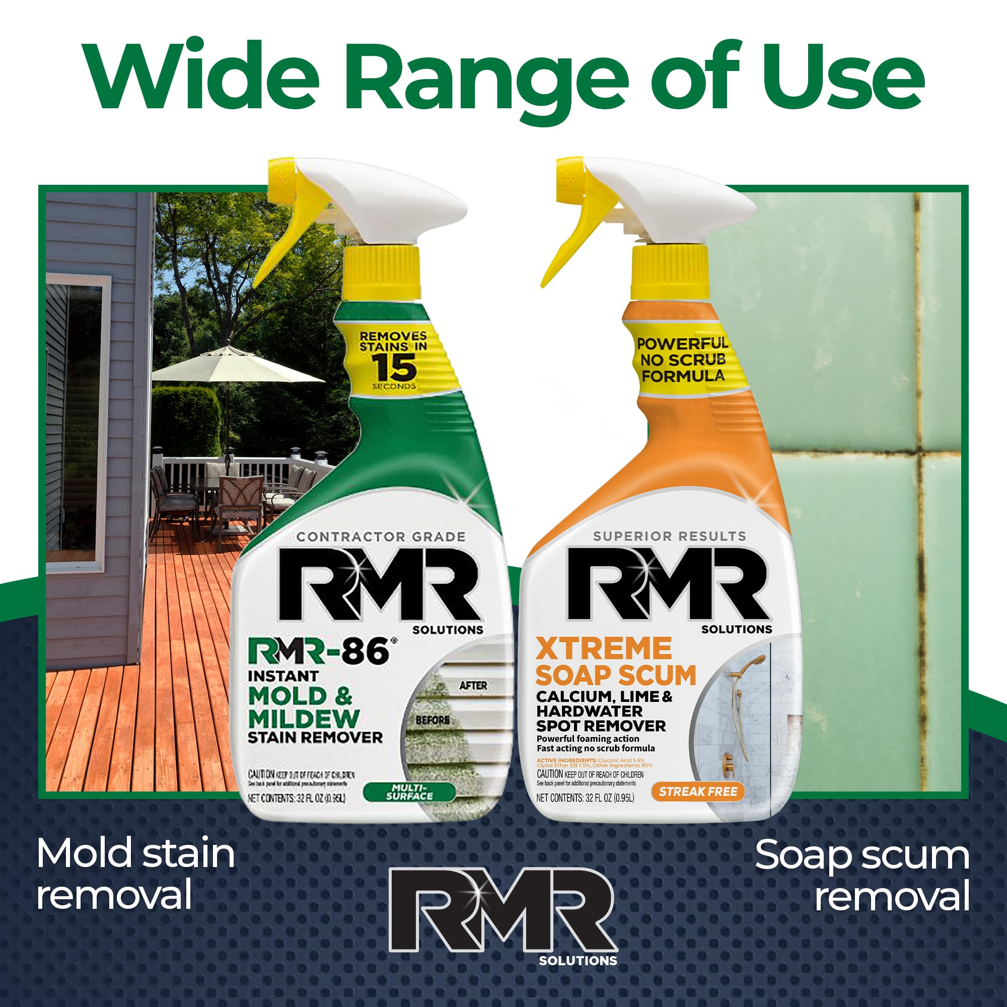 RMR Brands xtreme soap scum envase con boquilla de espuma que facilita limpieza