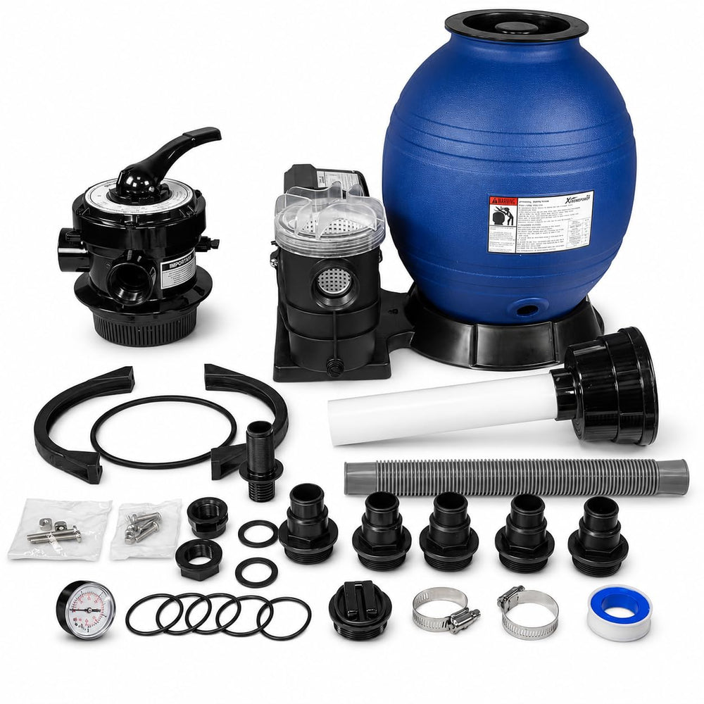 XtremepowerUS packaged unit with accessories showing ready-to-install benefit