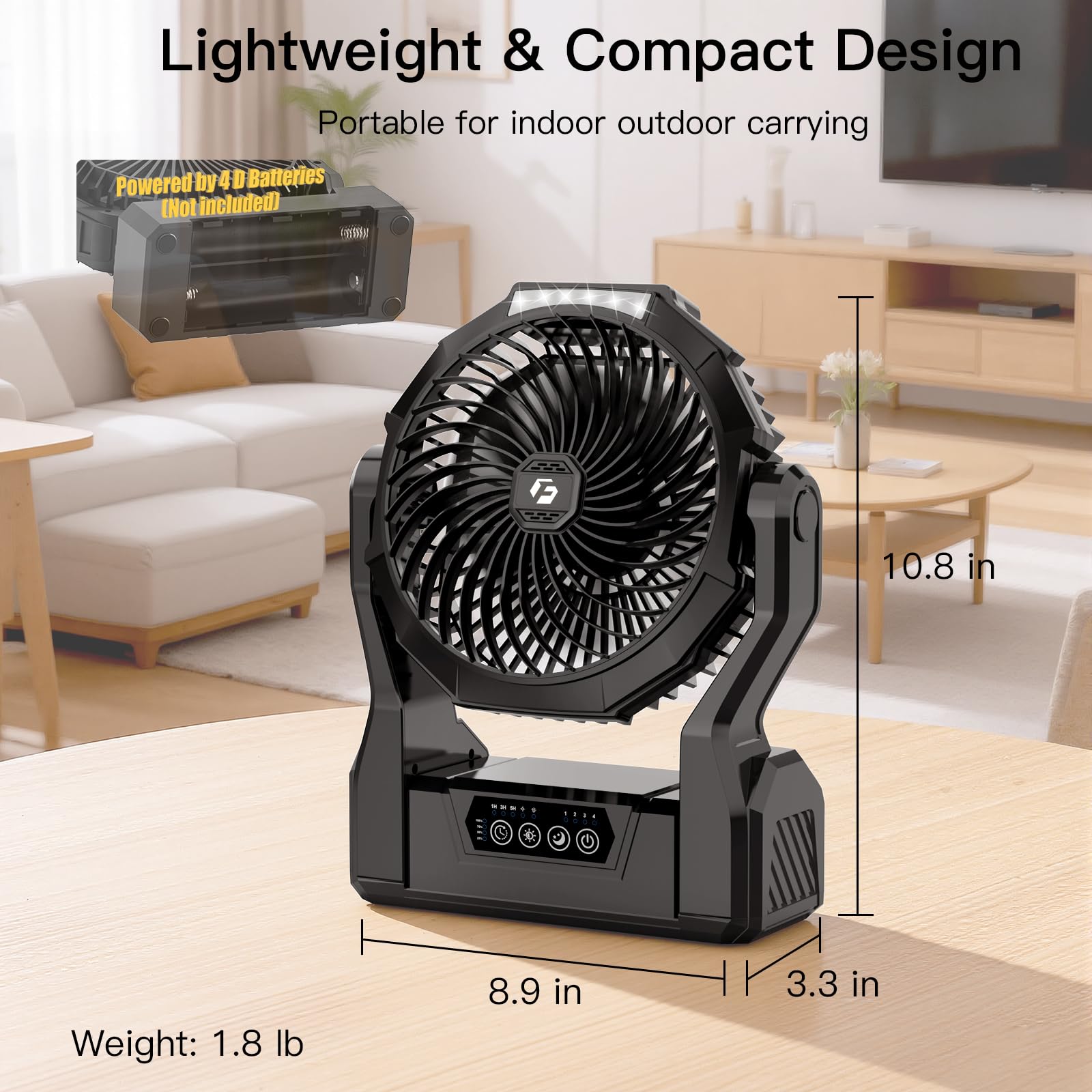 XZK ventilador sobre mesa de oficina ofreciendo aire fresco silencioso
