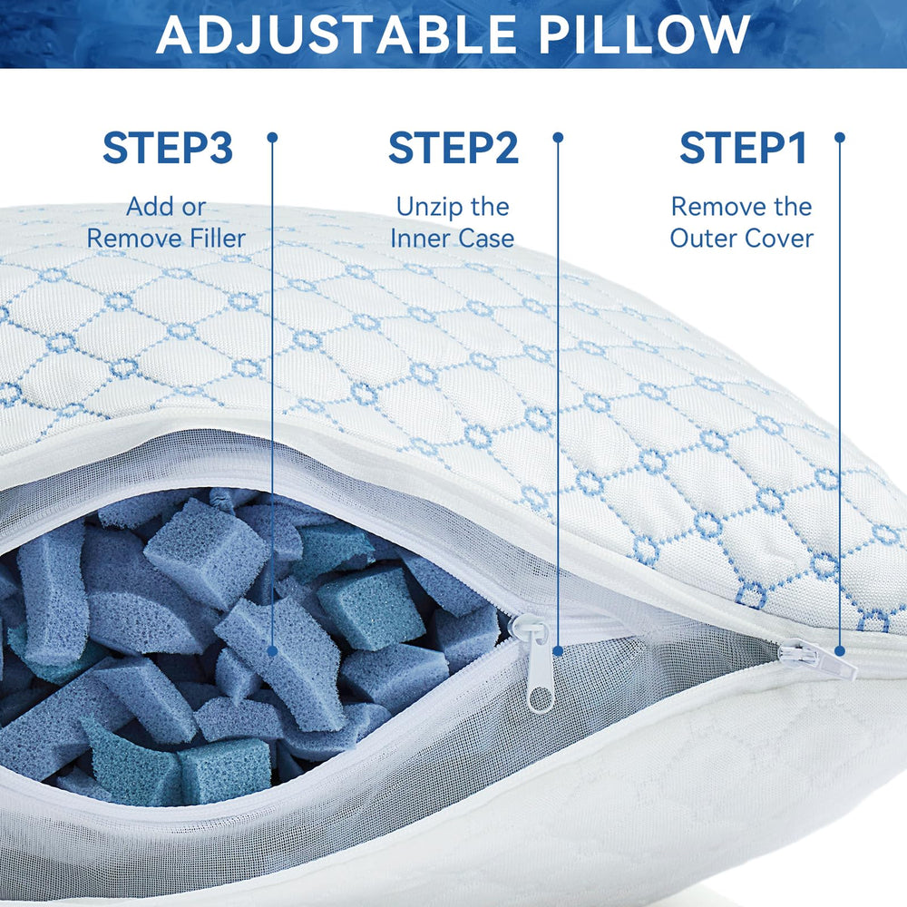 Yagamo almohada en cama con persona durmiendo de lado mostrando postura alineada