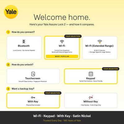 Yale Assure Lock 2 installed on door edge showing deadbolt for reliable security
